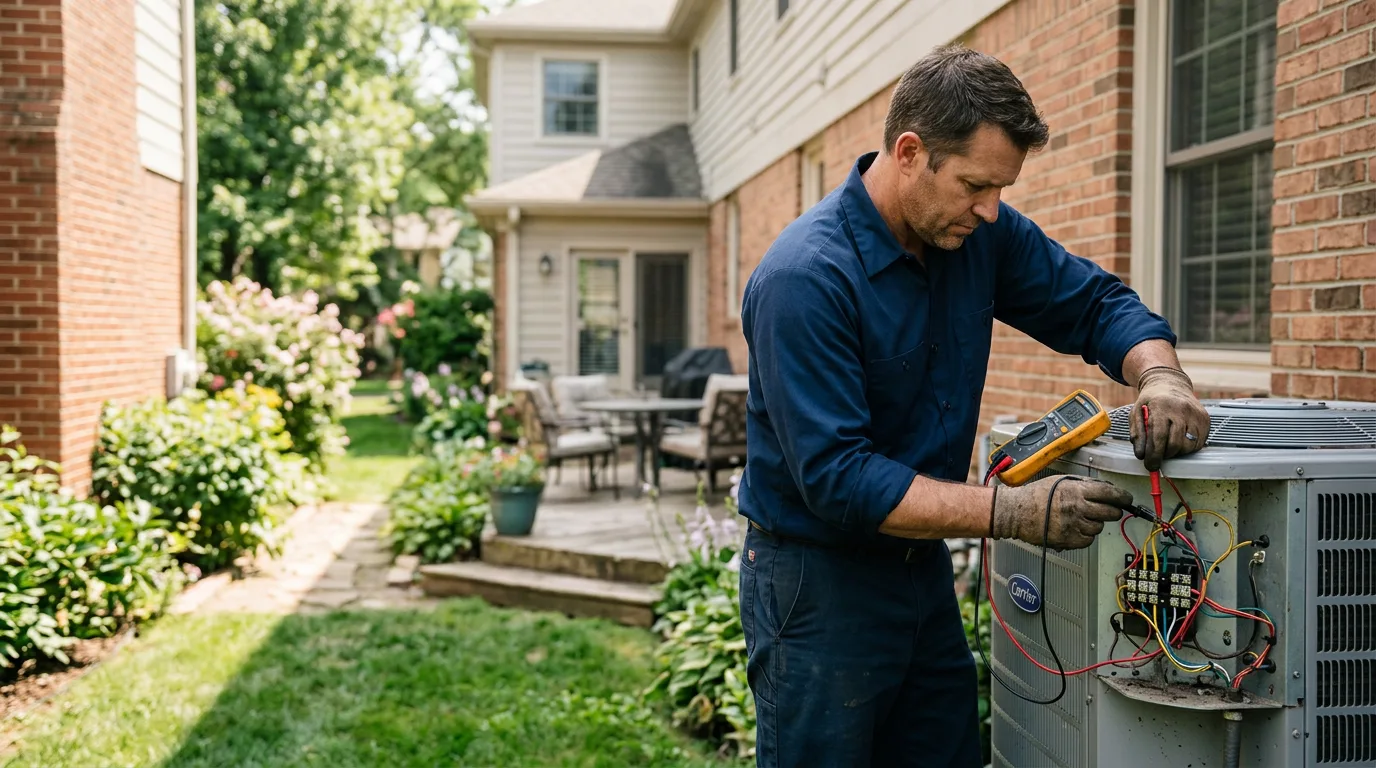 HVAC technician working near Elizabeth, WV